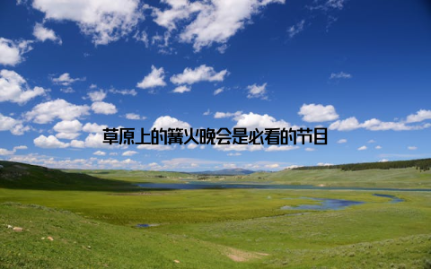 草原上的篝火晚会是必看的节目