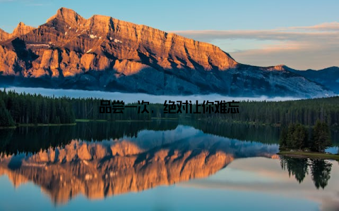 品尝一次, 绝对让你难忘