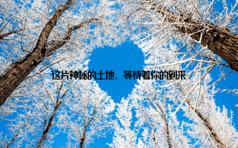 这片神秘的土地, 等待着你的到来