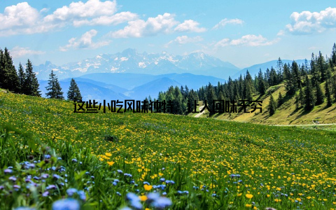 这些小吃风味独特, 让人回味无穷