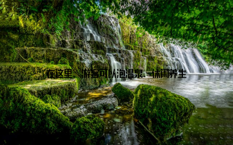 在这里, 游客可以泡温泉、休闲养生